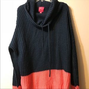 John & Jenn Color Block Cowl Neck Sweater